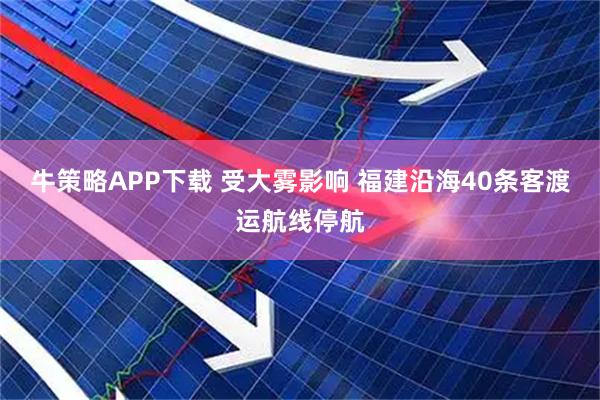 牛策略APP下载 受大雾影响 福建沿海40条客渡运航线停航