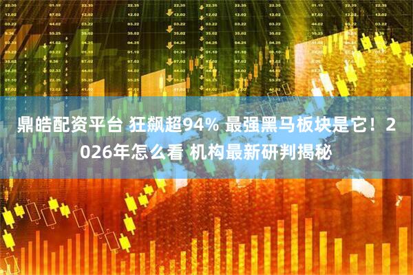 鼎皓配资平台 狂飙超94% 最强黑马板块是它！2026年怎么看 机构最新研判揭秘
